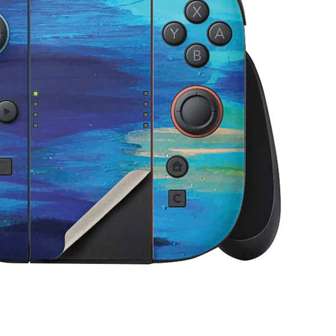 Ocean Blue Brush Stroke by Etta Vee Nintendo Switch 2 (2025) Joy-Con Controller Skin